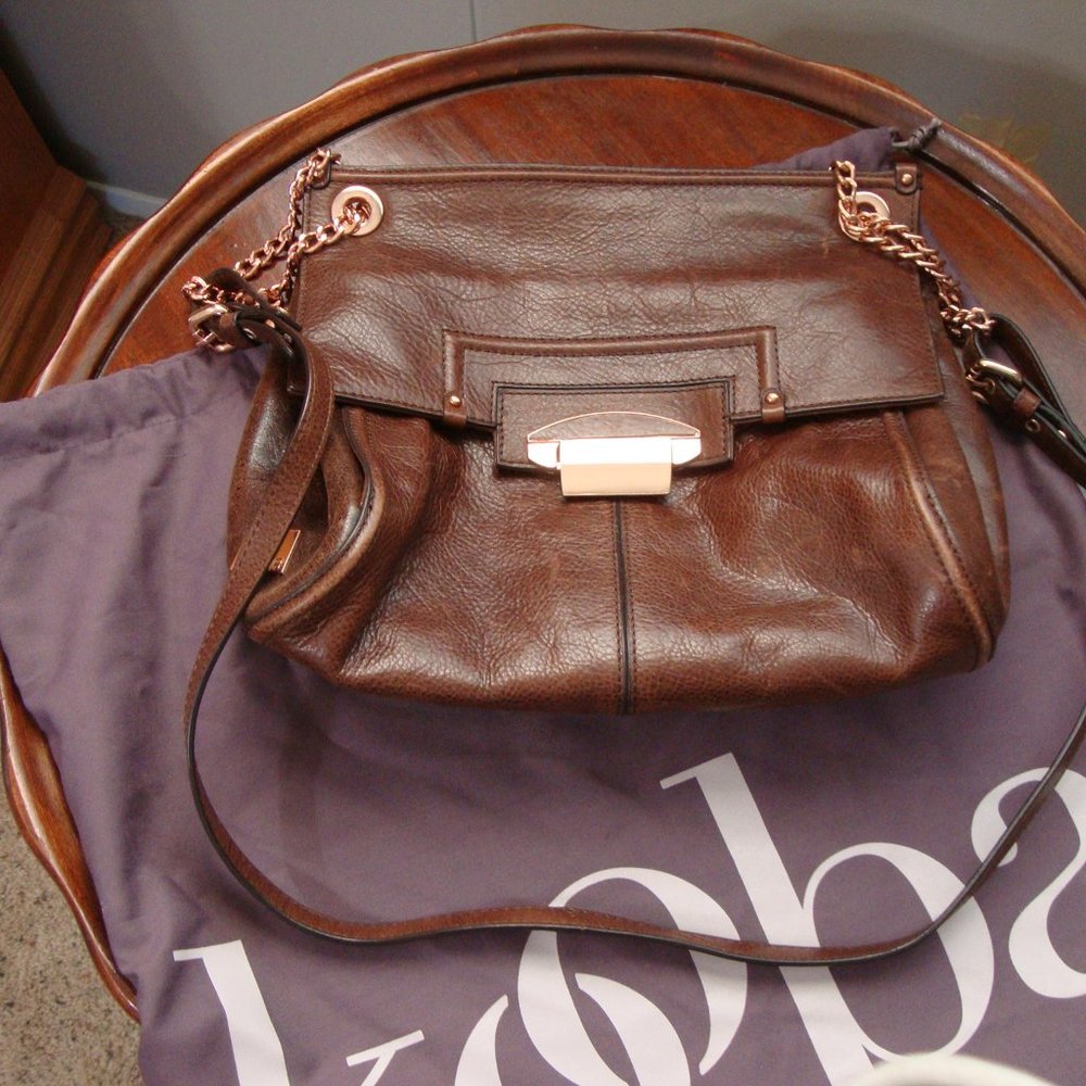 Kooba Pebble Leather Flap Top Crossbody Bag